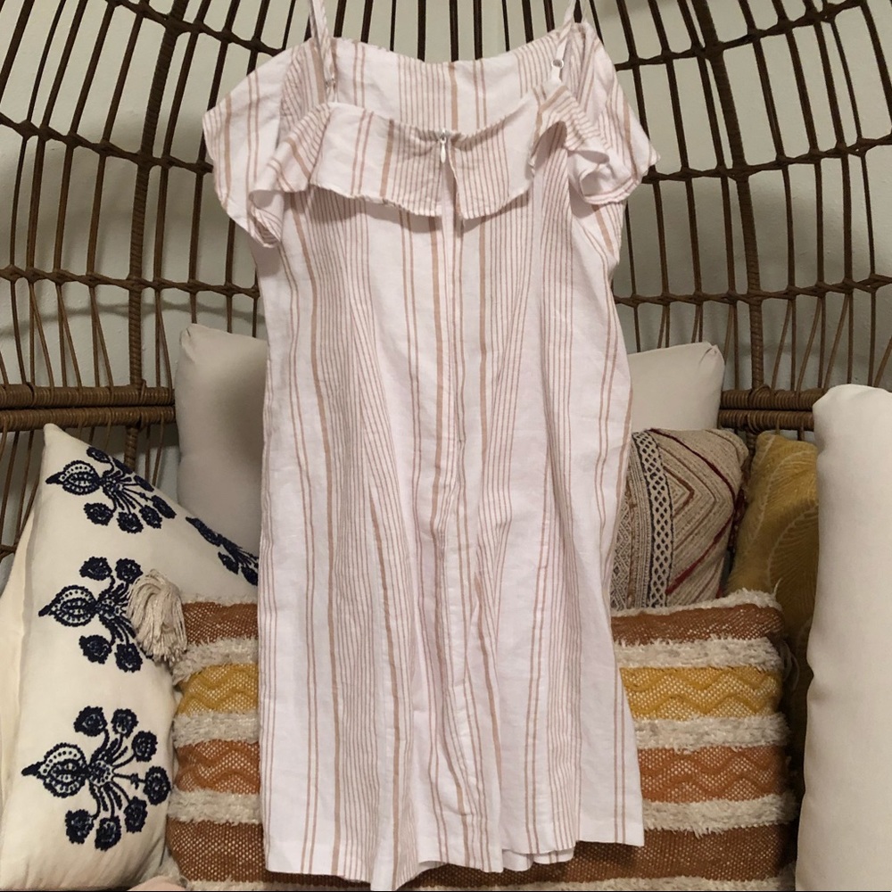 White and tan dress - Picture 3 of 3